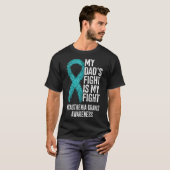 MG Mijn vader's gevecht is mijn gevecht Myasthenia T-shirt (Voorkant volledig)