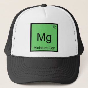 Mg - Miniatuur Golf Funny Chemistry Element Symbol Trucker Pet