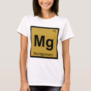 Mg - Montgomery City Chemie Periodiek Systeem T-shirt