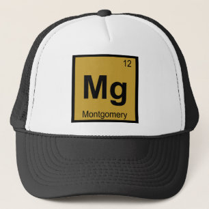Mg - Montgomery City Scheikunde Periodiek Systeem Trucker Pet