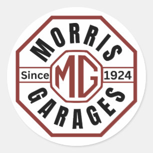 MG Morris Garages Classic Ronde Stickers