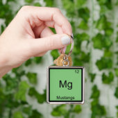 Mg - Mustangs Funny Element Chemistry Symbol T-shi Sleutelhanger (Hand)