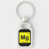 Mg - Periodiek Tafelsymbool voor magnesiumchemie Sleutelhanger (Voorkant)