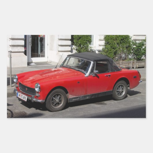 MG RECHTHOEKIGE STICKER (Voorkant)