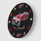 MG Roadster Wallclock Grote Klok (Hoek)