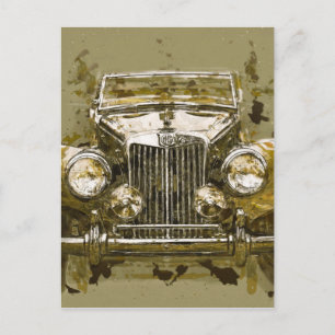 MG-sportauto Briefkaart