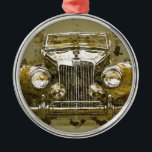 MG-sportauto Metalen Ornament<br><div class="desc">Afbeelding van een  MG-sportauto</div>
