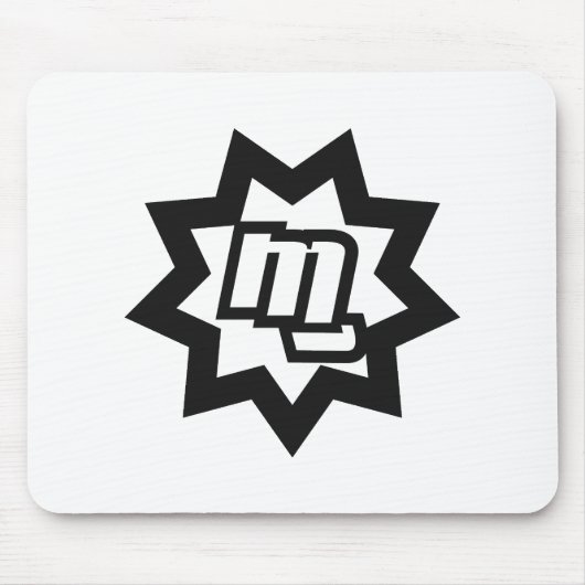 MG Symbol Mousepad (B/W) Muismat (Voorkant)