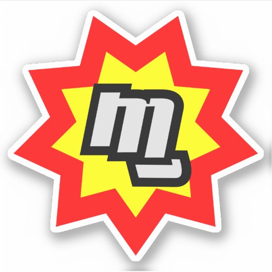 MG Symbool Custom-Cut Sticker (Voorkant)