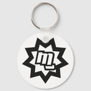 MG Symbool Sleutelhanger (B/W)