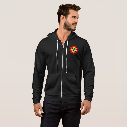 MG Symbool volledig-Zip Hoodie (Voorkant volledig)