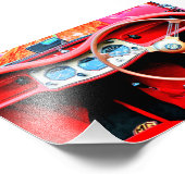 MG TA Classic Sportauto Interior Foto Afdruk (Hoek)