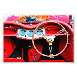 MG TA Classic Sportauto Interior Foto Afdruk