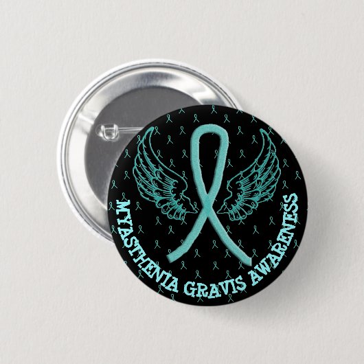 MG Warrior Awareness Ribbon Button (Voorkant /achterkant)