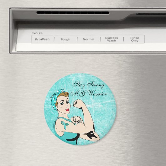 MG Warrior Myasthenia Gravis Warrior Magnet (Insitu (Vaatwasser))