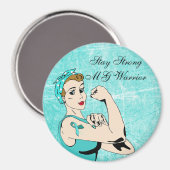 MG Warrior Myasthenia Gravis Warrior Magnet (Voorkant / Achterkant)