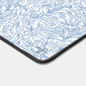 MG Witte Botanische Patroon Desk Mat (Hoek)