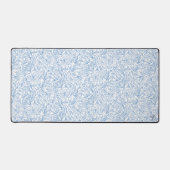 MG Witte Botanische Patroon Desk Mat (Voorkant)