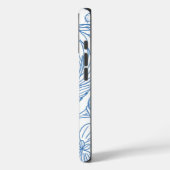 MG witte botanische patroon iPhone Case (Achterkant / Links)