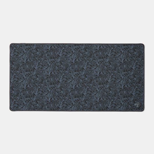 MG zwarte botanische patroon Desk Mat (Voorkant)