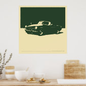 MGB, 1971 - British Racing Green on room Poster (Keuken)