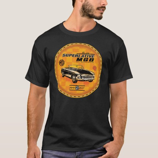 Mgb de superlatieve roadster t-shirt (Voorkant)