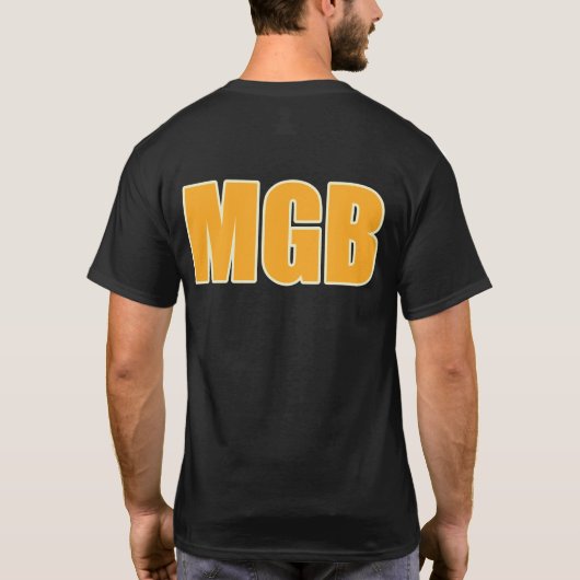 MGB Geel T-shirt (Achterkant)