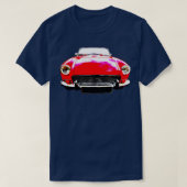 MGB jaren '70 klassiek hoog contrast rood T-shirt (Design voorkant)
