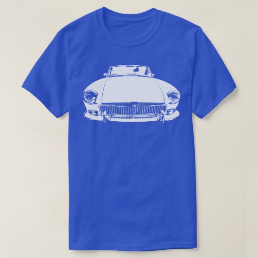 MGB jaren '70 klassieke monoblock wit 1 T-shirt (Design voorkant)