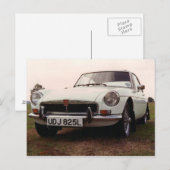 MGBGT-sportauto Briefkaart (Voorkant / Achterkant)
