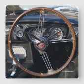 MGC Brits Sportscar. Vierkante Klok (Voorkant)