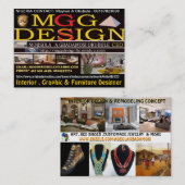 MGG DESIGN LLC-KAART (MOJISOLA A GBADAMOSI OKUBULE VISITEKAARTJE (Voorkant / Achterkant)