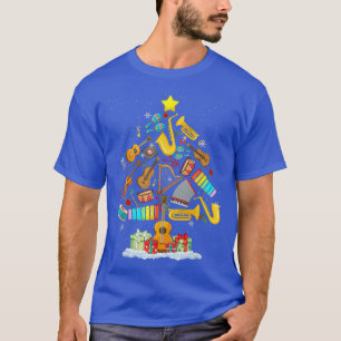 mGl7 Muziek leraar kerstboom — Merry Xmas muziek T-shirt