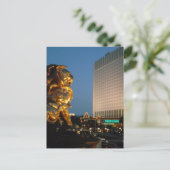 MGM Lon over het kijken naar de Las Vegas Strip Briefkaart (Staand voorkant)