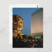 MGM Lon over het kijken naar de Las Vegas Strip Briefkaart (Voorkant / Achterkant)