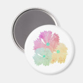 Mgnet met bloemontwerp magneet (Voorkant / Achterkant)