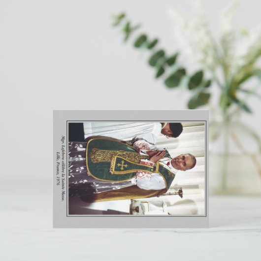 Mgr. Marcel Lefebvre Post Kaart (Staand voorkant)