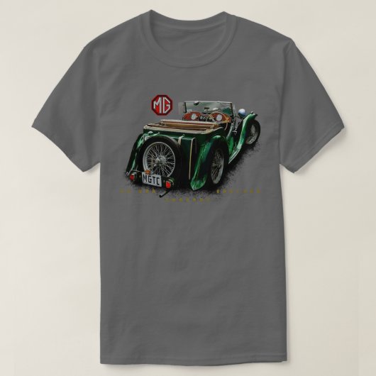 MGTC mg auto's van Engeland T-shirt (Design voorkant)