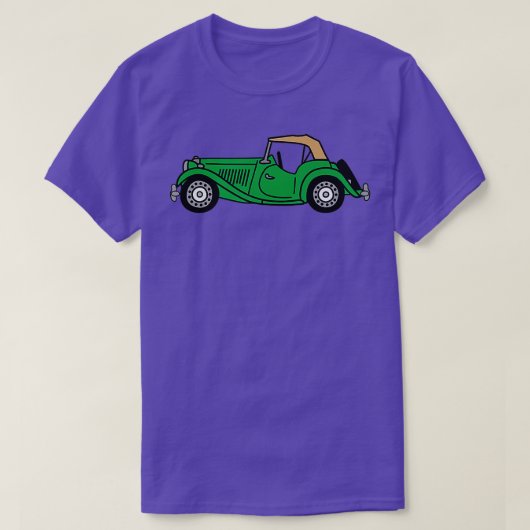MGTD MG TD British Racing Green Classic T-shirt (Design voorkant)