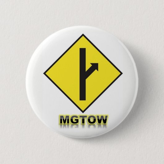 MGTOW Badge Ronde Button 5,7 Cm (Voorkant)