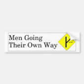 MGTOW Bumpersticker Witte achtergrond (Voorkant)