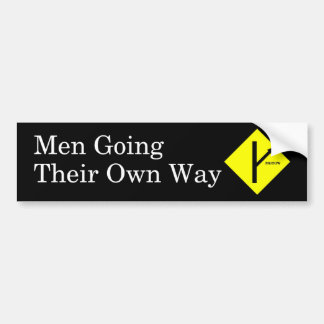 MGTOW Bumpersticker zwarte achtergrond