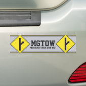 MGTOW - Mannen die hun eigen weg gaan Bumpersticker (Op auto)