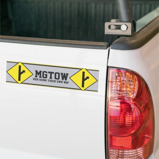 MGTOW - Mannen die hun eigen weg gaan Bumpersticker (Op Truck)