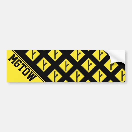 MGTOW - Mannen die hun eigen weg gaan Bumpersticker (Voorkant)