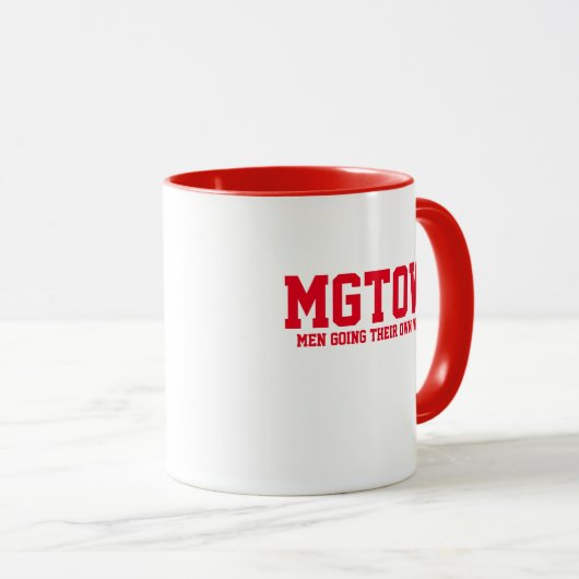 MGTOW - Mannen die hun eigen weg gaan Mok (Voorkant rechts)