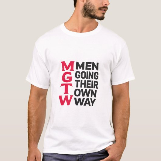 mgtow mens  t-shirt (Voorkant)