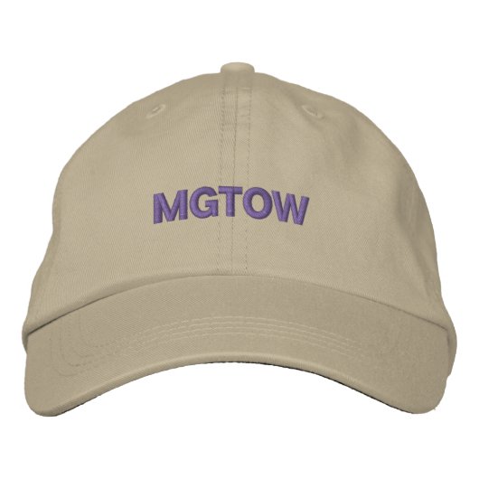 MGTOW-pet Geborduurde Pet (Voorkant)