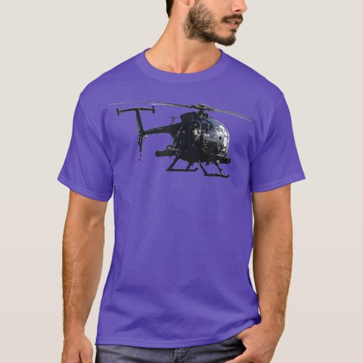 MH6 Little Bird Helicopter T-shirt (Voorkant)