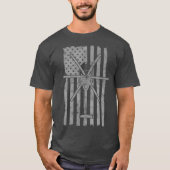 MH6  vlag kleine militaire helikopter T-shirt (Voorkant)